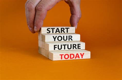 Start Your Future Today Symbol Concept Words Start Your Future Today