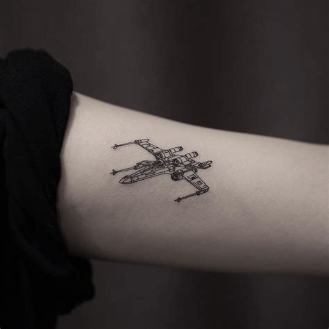 Starwars X Wing Tattoo By Nudy Tattooer Tattoogrid Net