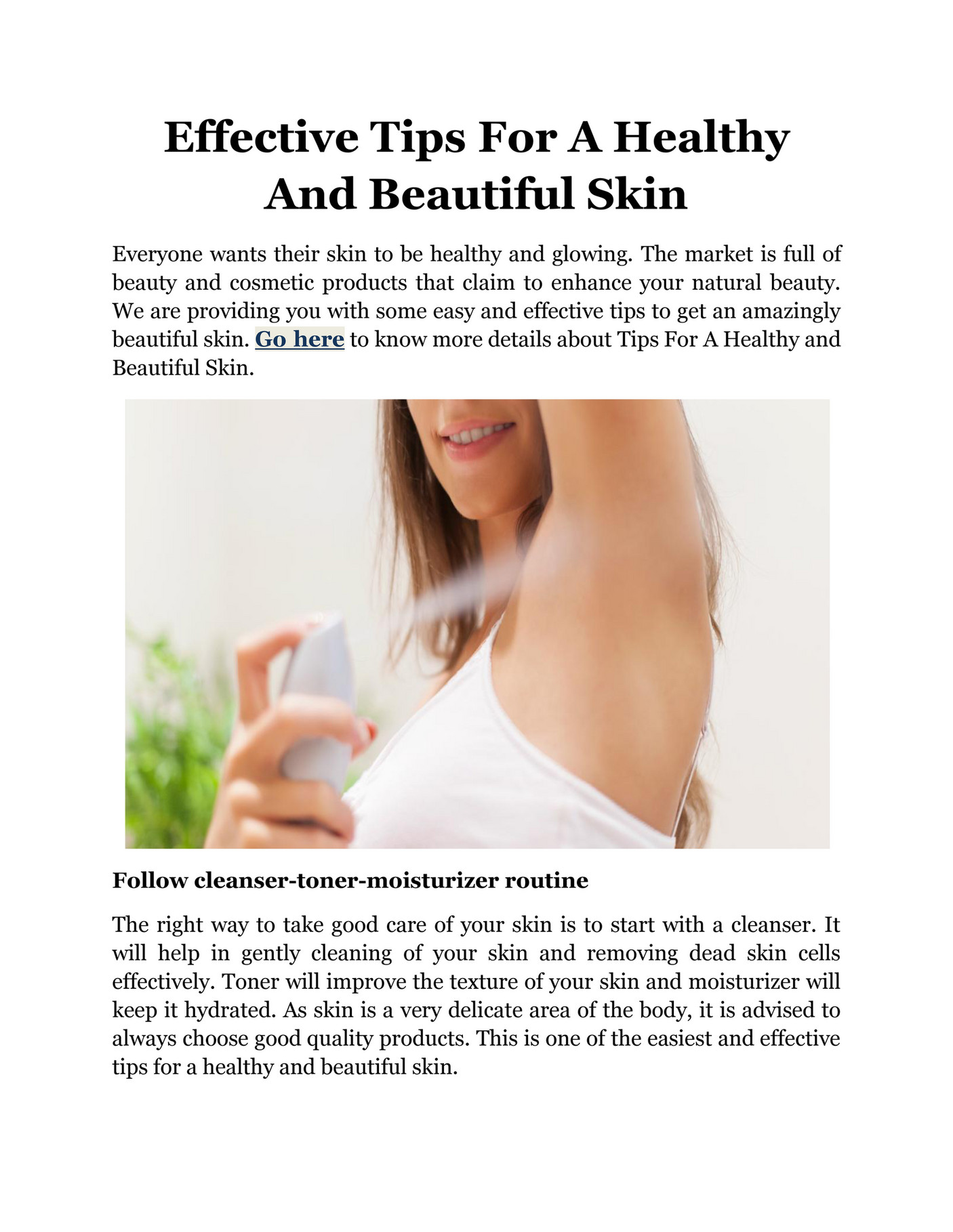 Steps To Perfect Beautiful Skin Pdf