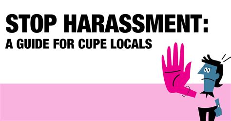 Stop Harassment A Guide For Cupe Locals Canadian Union Of Public