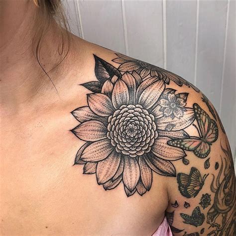 Sunflower Shoulder Tattoo Designs Very Dapper Profile Slideshow