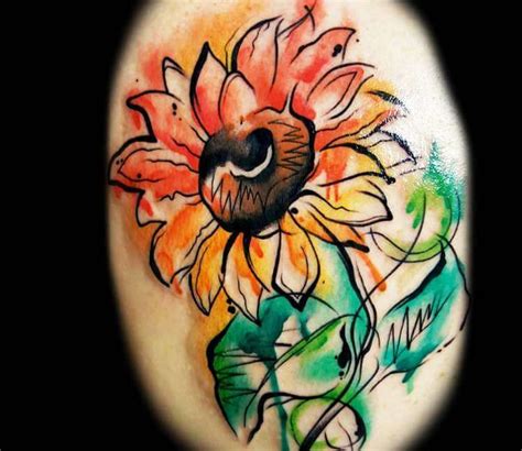 Sunflower Tattoo By Amelia Whitney Post 22093