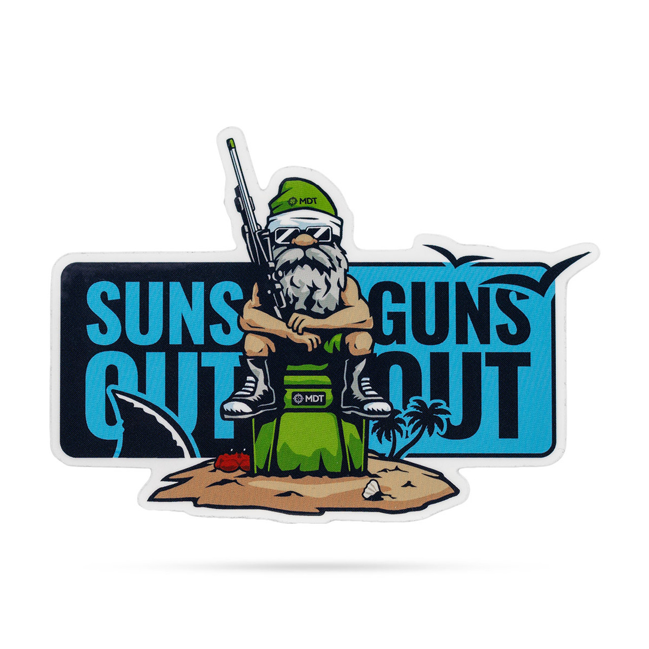 Suns Out Guns Out Guns Sticker Teepublic