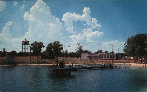 Swimming Pool At The Carswell Air Force Base Fort Worth Tx Postcard