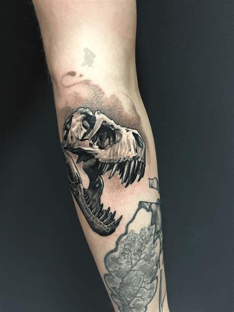 T Rex Skull Tattoo By Evgeny Pavlikov Post 30087