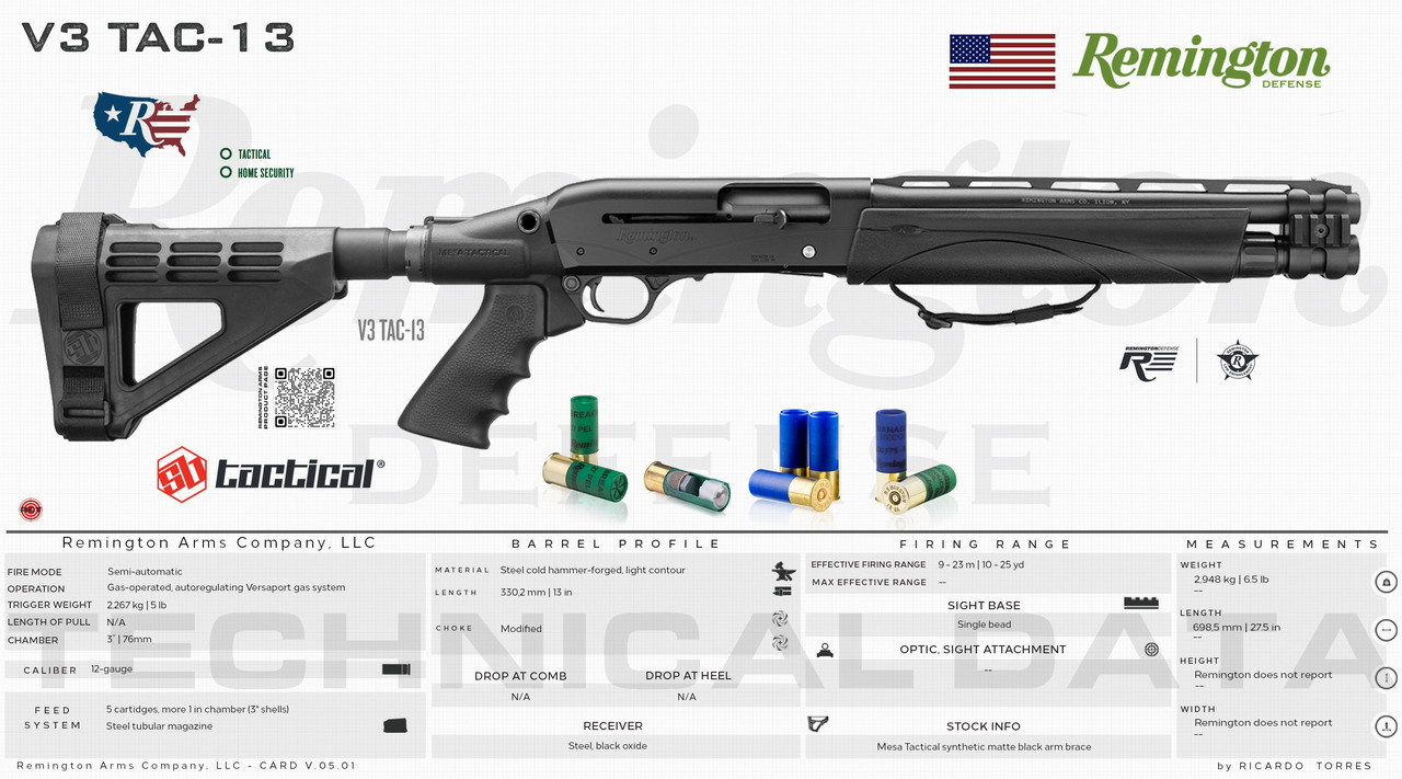 Tactical Weapons Remington Arms Company Llc V3 Tac 13