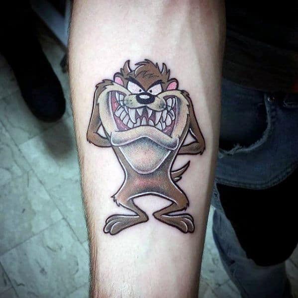 Tasmanian Devil Looney Tunes Tattoos