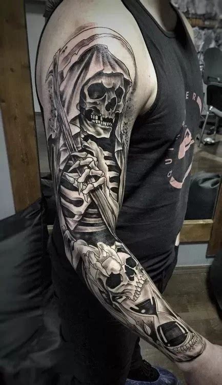 Tattoo Designs Yoga Grim Reaper Tattoos Sleeve Reaper Tattoo Grim