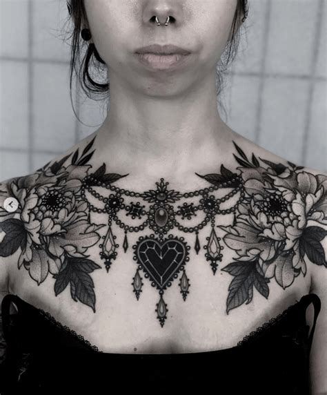 Tattoo Inked Girl Chest Tattoos For Women Skull Sleeve Tattoos