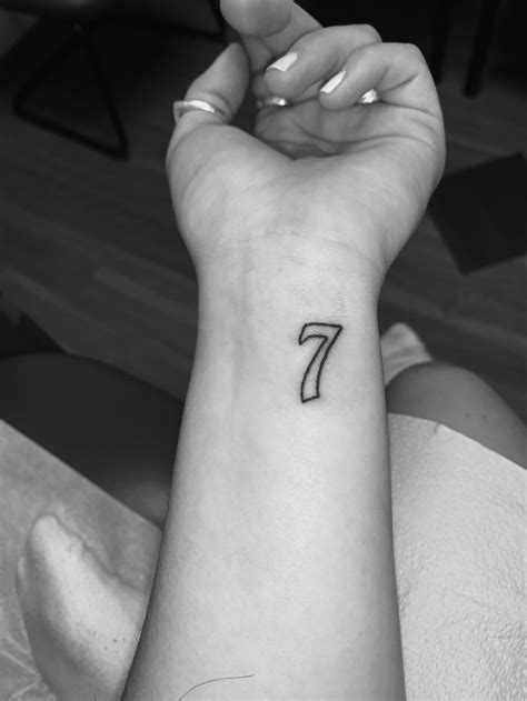 Tattoo Of Number 7