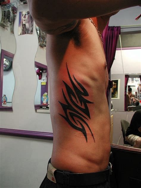 Tattoo On Side For Men Amazing Tribal Tattoo On Rib Side Amazing With