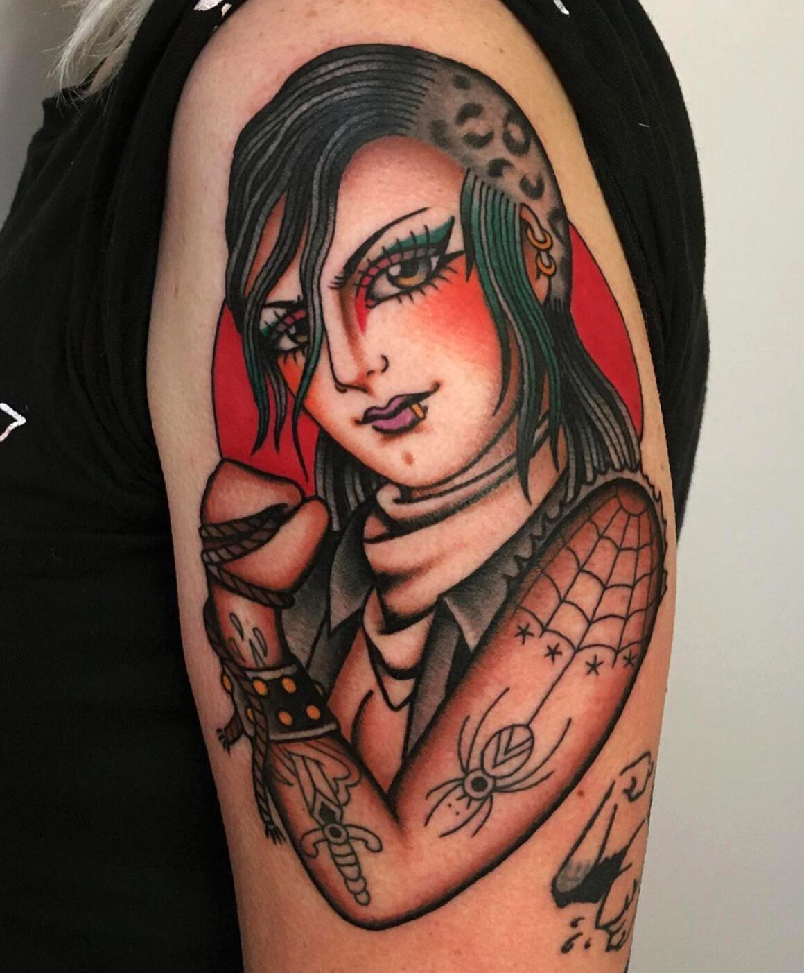 Tattooed Punk Girl Tattoo By Moira Ramone Punk Tattoo Tattoos Ink