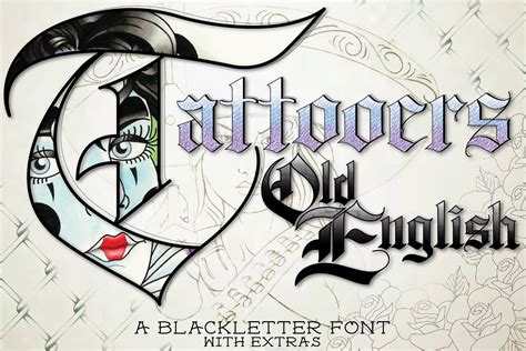 Tattooers Old English Font Masterbundles