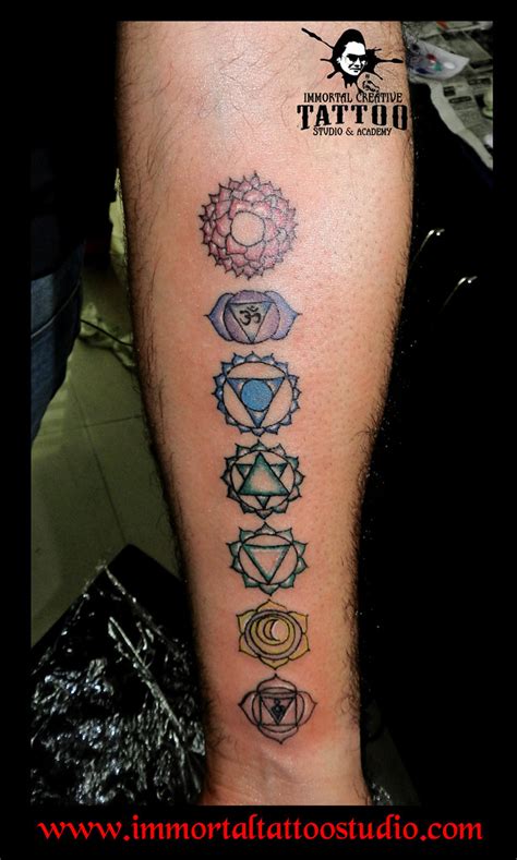 Tattoos Ink 7Chakra Colourful Indore At Immortal Creative Tattoo