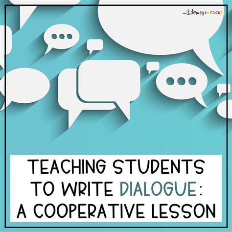 Teaching Students To Write Dialogue A Cooperative Lesson Plan