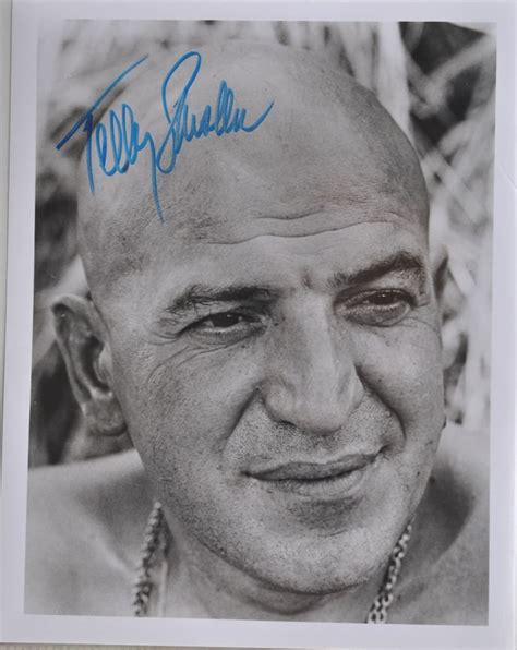 Telly Savalas Signed Photo Kojak W Coa Etsy