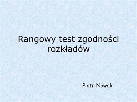 Test Zgodno Ci Chi2 Na Rozk Ad R Wnomierny Rozwi Zany Przyk Ad W