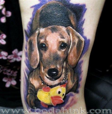 The 23 Coolest Dachshund Tattoo Designs In The World Dachshund Tattoo