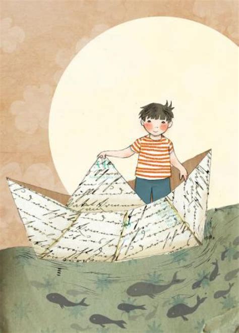 The Boy In The Paper Boat Bedtimeshortstories Boat Drawing Boat