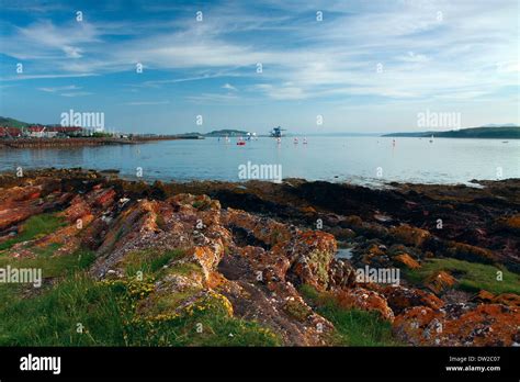 The Firth Of Clyde At Dusk From The Pencil Largs Ayrshire Coastline