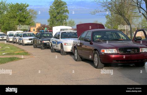 The Indiana State Police Lines Up At Muscatatuck Urban Training Center On The Morning Of Tuesday