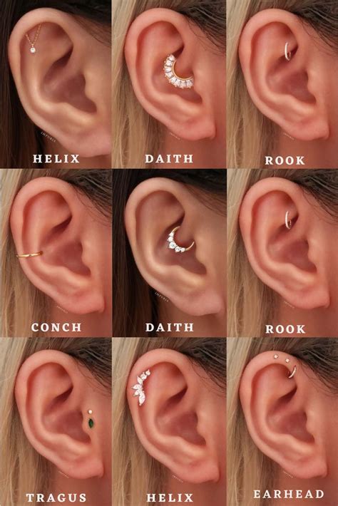 The Ultimate Guide To Ear Cartilage Piercings Cool Ear Piercings Unique Ear Piercings Pretty