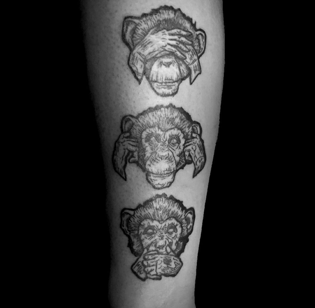 Three Wise Monkeys Tattoo