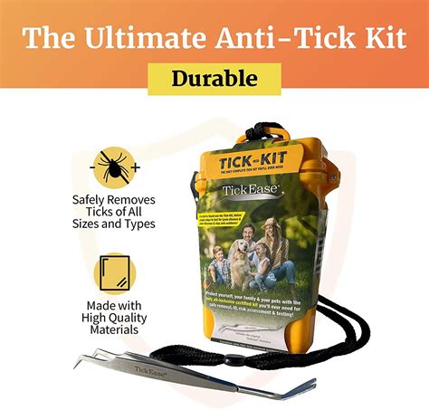 Tickease Tick Kit Tick Removal Kit For Humans Pets First Aid Tick