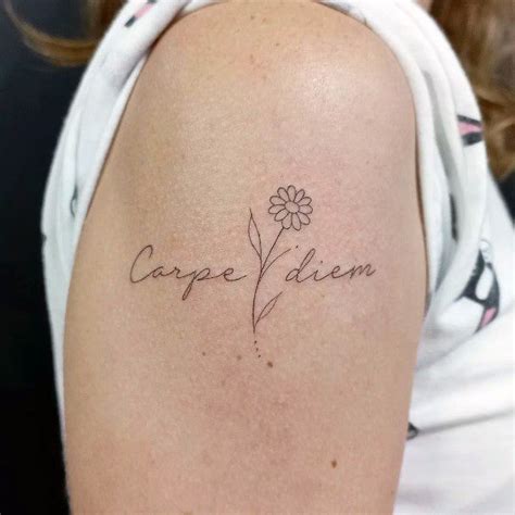 Top 100 Best Carpe Diem Tattoos For Women Phrase Design Ideas