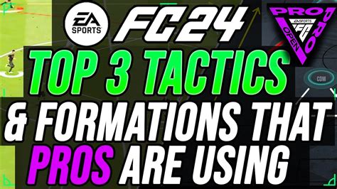 Top 3 Tactics Formations That Pro Are Using Right Now Pro Player