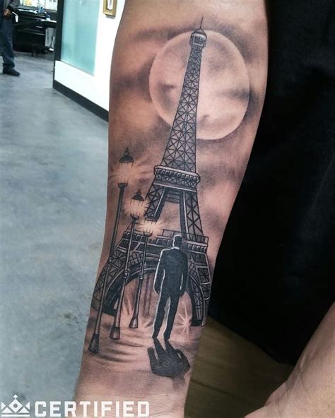 Top 30 Eiffel Tower Tattoos Amazing Eiffel Tower Tattoo Designs Ideas