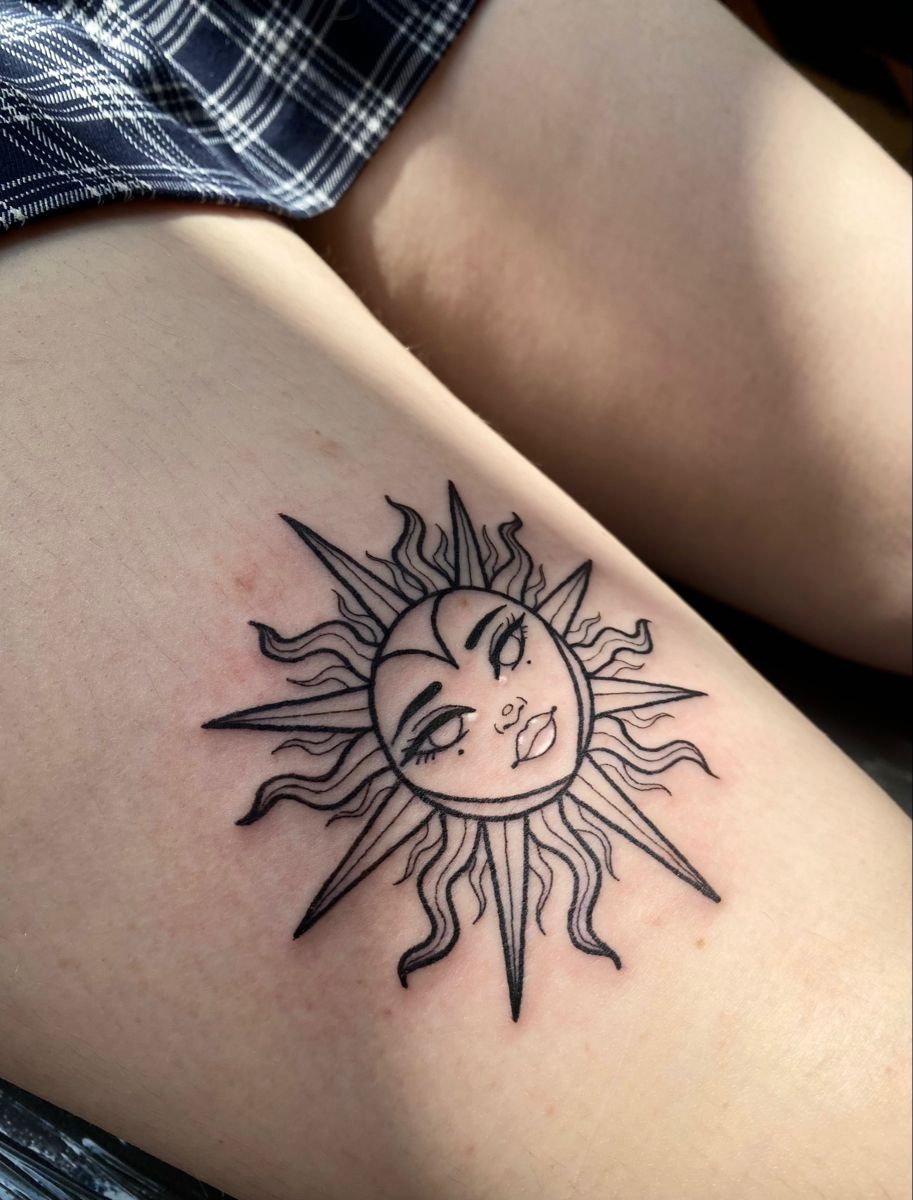 Top 67 Best Simple Sun Tattoo Ideas 2021 Inspiration Guide