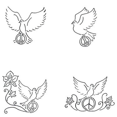 Two Doves Tattoo Designs For Men