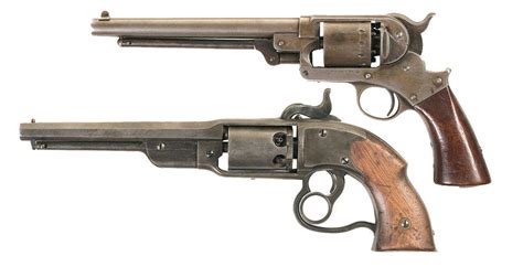 Two U S Civil War Percussion Revolvers A Starr Arms Model 1863 Single Action Revolver