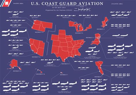 U S Coast Guard Districts And Air Stations By Tabasco Habanero Usa