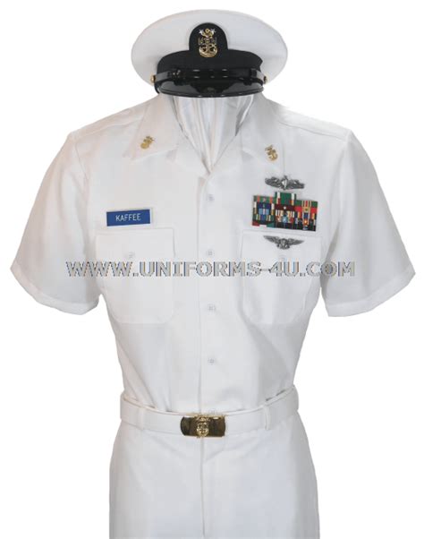 U S Navy Male Officer Summer White Service Uniform