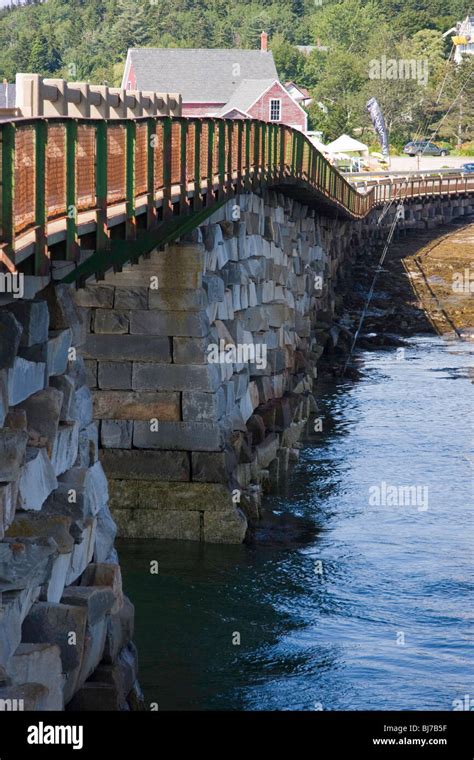 Unique Open Cribwork Construction Of The Bailey Island Bridge Allows