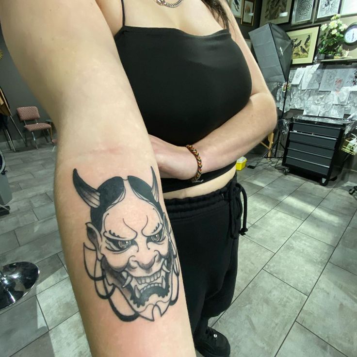 Updated 36 Powerful Hannya Mask Tattoos