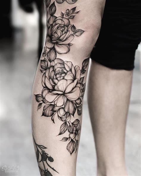 Upper Leg Tattoos For Females