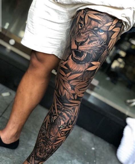 Upper Leg Tattoos For Men