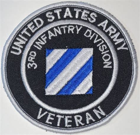 Us Army 3Rd Infantry Division Veteran Patch Decal Patch Co