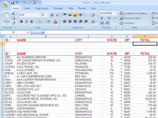 Using Advanced Filtering In Excel 2007 Dummies