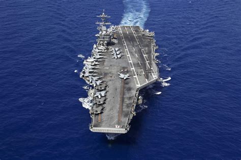 Uss Abraham Lincoln Cvn 72 Sails In The Pacific Ocean After An Air