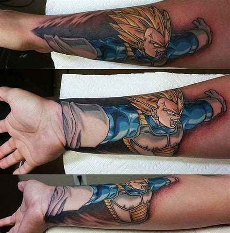 Vegeta Tattoo By Saraloni Troupe Badass Tattoos Body Art Tattoos Hand