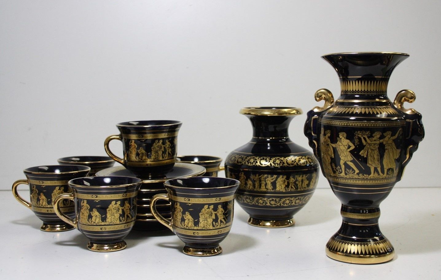 Vintage 1970S Spyropoulos Ceramic Or Pottery Ancient Grecian Style