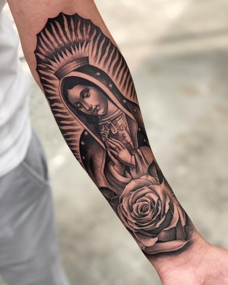 Virgen De Guadalupe Tattoo Small Best Tattoo Ideas