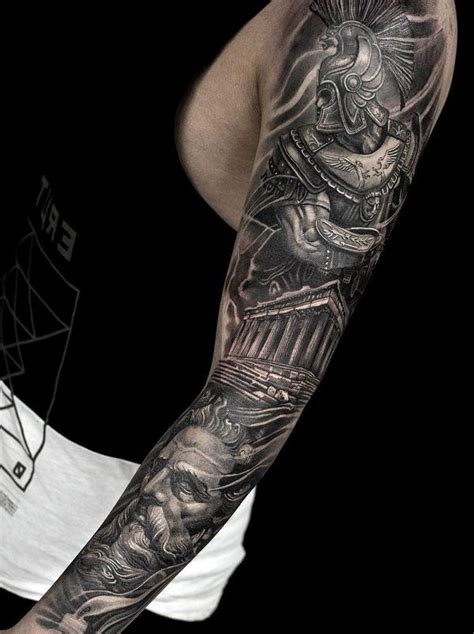 Warrior Full Sleeve Tattoo 95 Awesome Examples Of Full Sleeve Tattoo