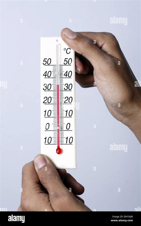 Weather Temperature Meter Showing 35 Degrees Celsius Centigrade Close