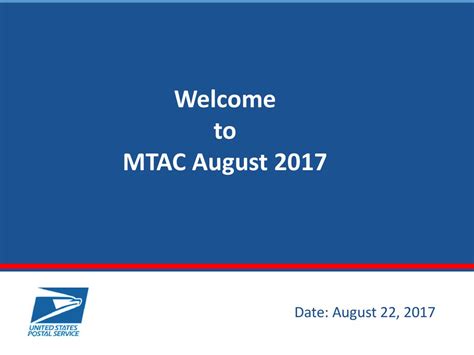 Welcome To Mtac August 2017 Date August 22 Ppt Download