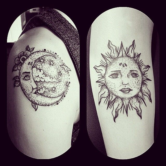 What Do You Think Of This Sun Moon Design I Tattooed And Created R